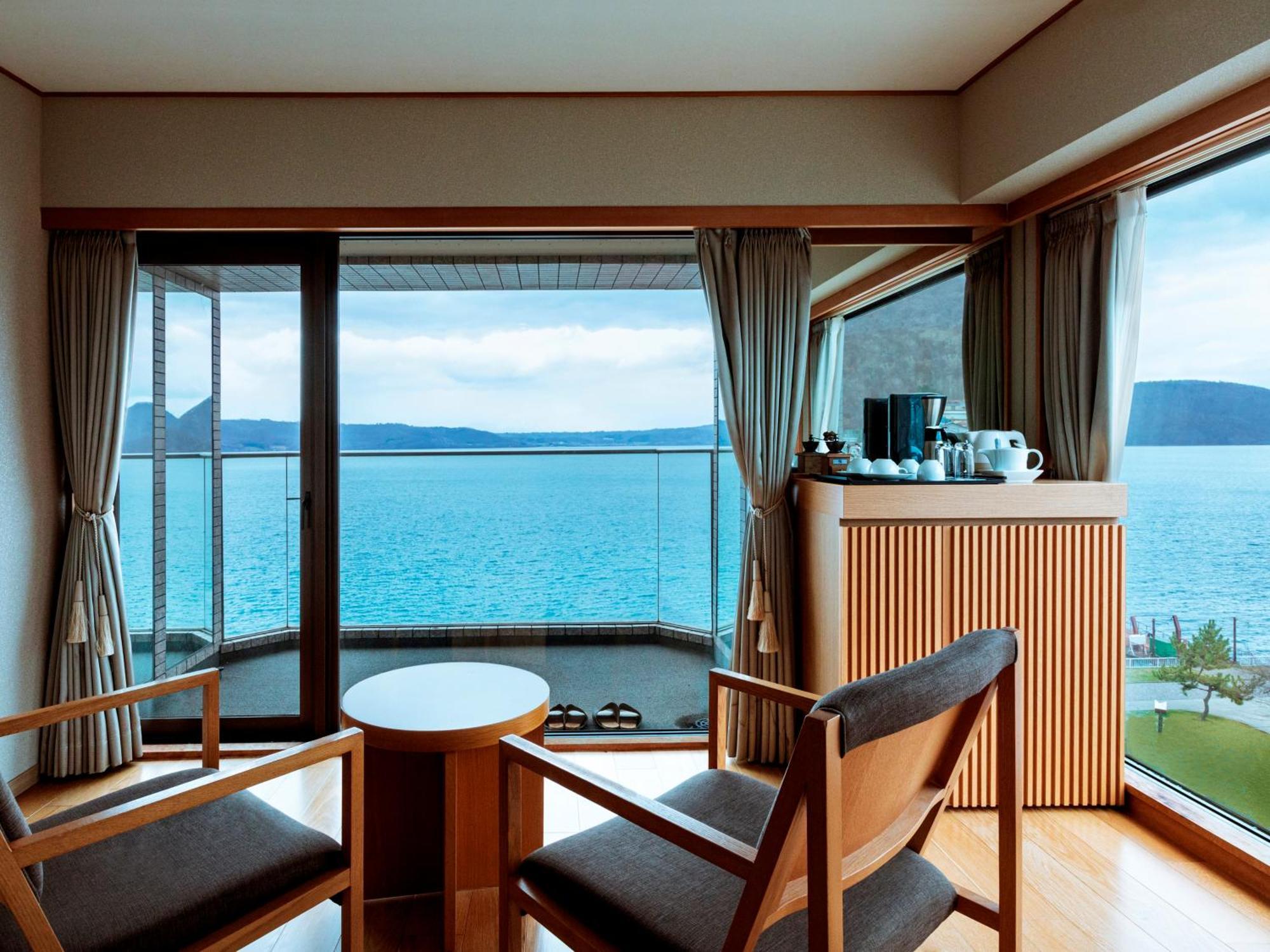 The Lake View Toya Nonokaze Resort Toyako Zewnętrze zdjęcie